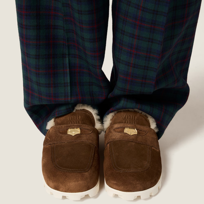 Suede Mules