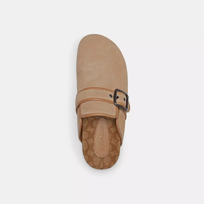 Ashton clog in tan, top view