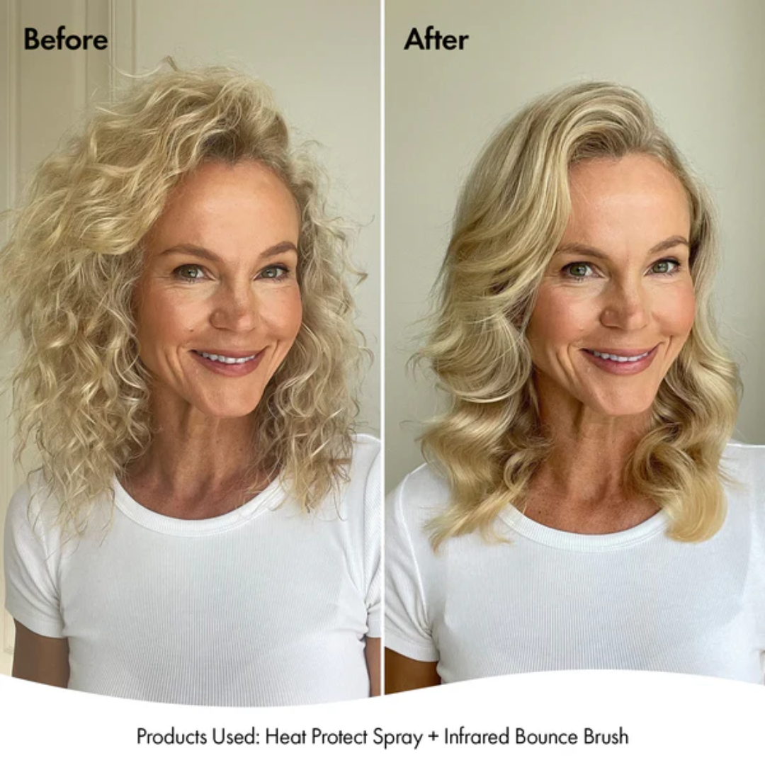 Provided before and after — blonde hair