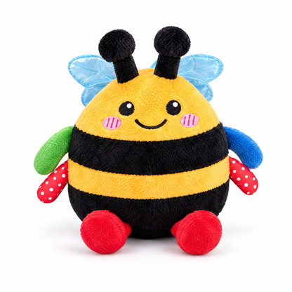 Bee — yellow and black musical dancing plush studio product view