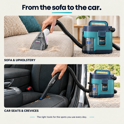 Shark EveryMess tools for upholstery and car interiors